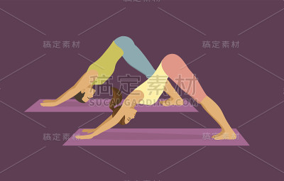 向下面对狗瑜伽姿势