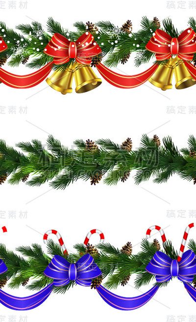向量圣诞边境