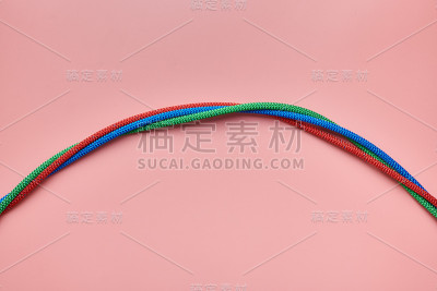 尼龙捻绳打了个结