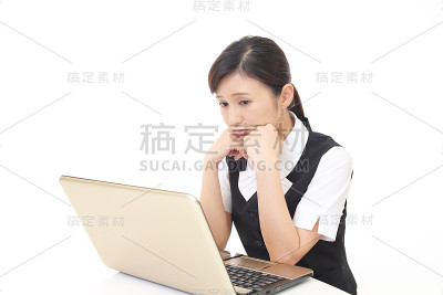 疲惫的女商人