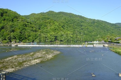 日本京都岚山香川河