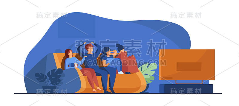 朋友们看恐怖电影