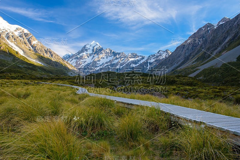 新西兰库克山国家公园的风景