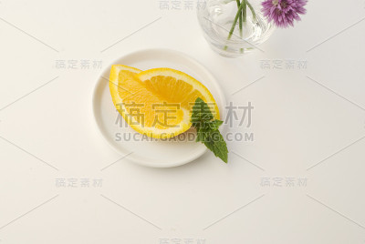 橙片加花