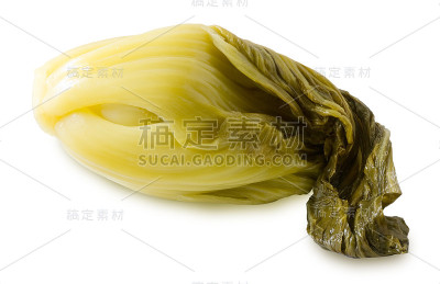 白底腌青菜