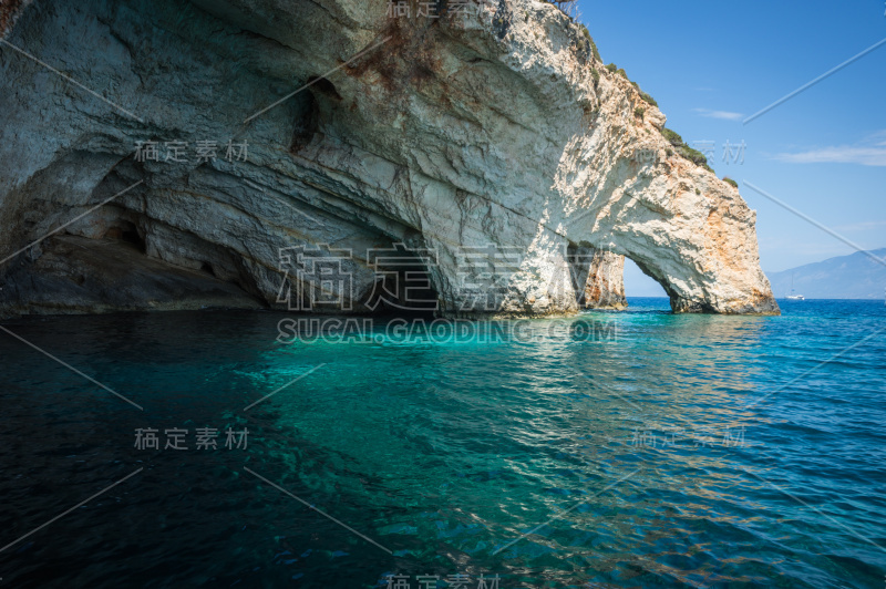 蓝色洞穴，Zakinthos，希腊