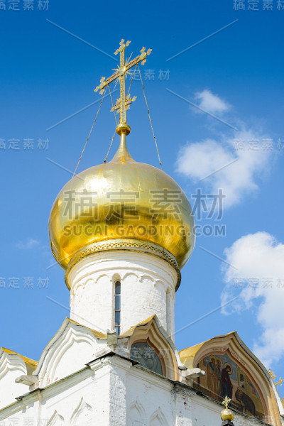 三一大教堂，三一Sergius Lavra在Sergiyev Posad，莫斯科区，俄罗斯。
