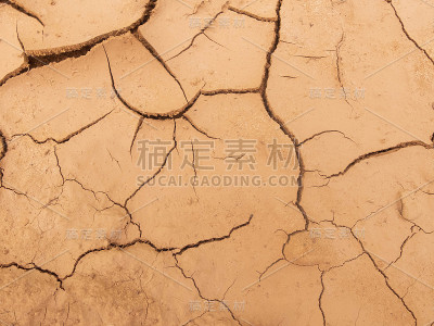 地面上的裂缝。纹理或抽象的背景概念