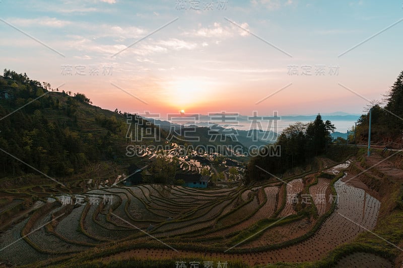 紫喜鹊梯田是中国风景区、自然文化遗产、水利风景区。