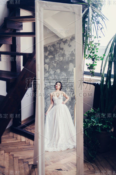 美丽的新娘头发