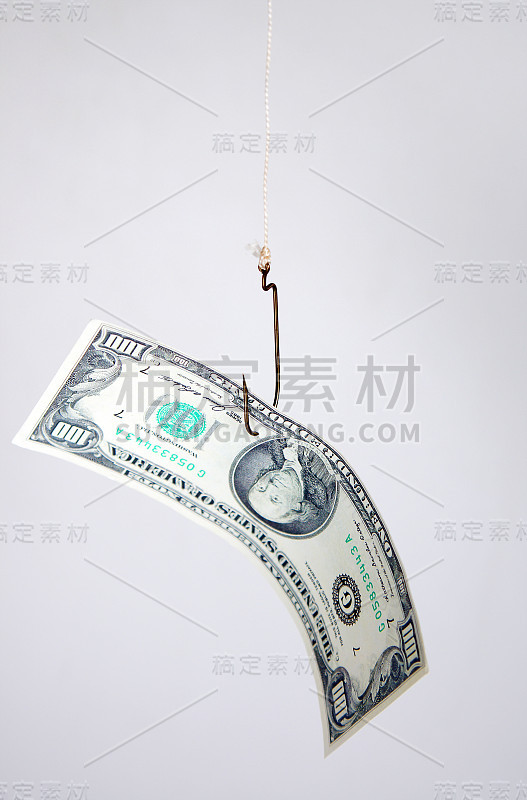 的概念。美元作为诱饵挂在钩上
