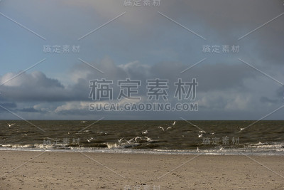 在德国的北弗里斯兰岛