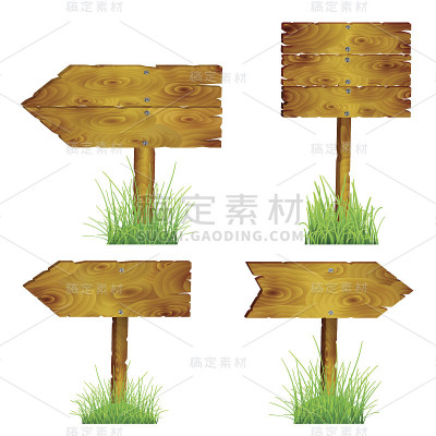 木制的指针方向