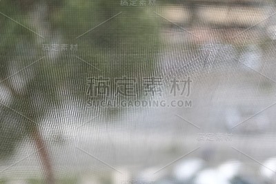 PVC窗上的蚊帐