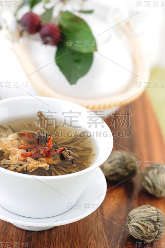 与绿茶