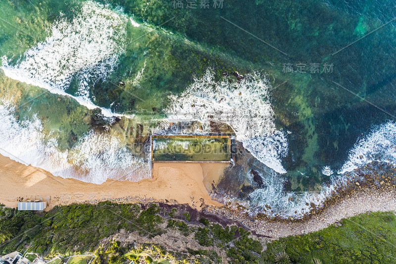 悉尼北部海滩鸟瞰图