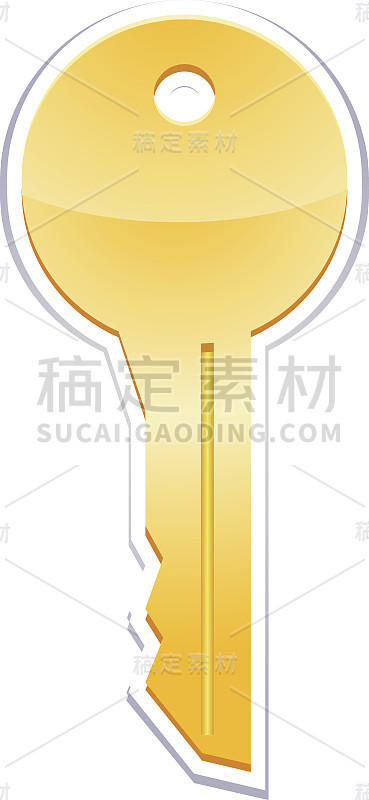 键贴纸矢量图标