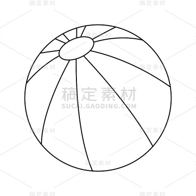 塑料气球海滩图标