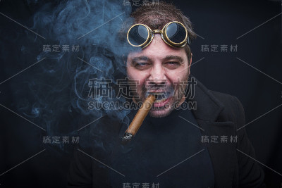 操着古巴雪茄的蒸汽朋克烟民