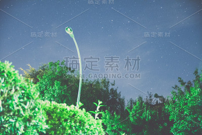 太空星星背景，夜空插图。