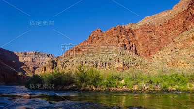 美国亚利桑那州大峡谷的大理石峡谷