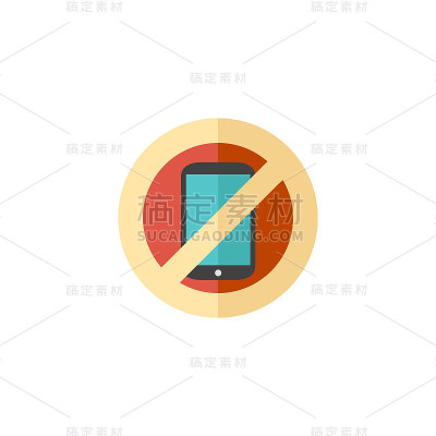 平面图标-手机限制区域
