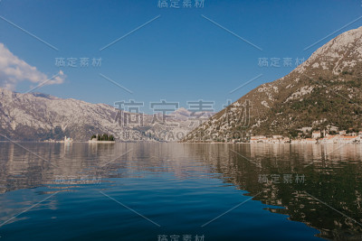 科托尔湾海景，黑山