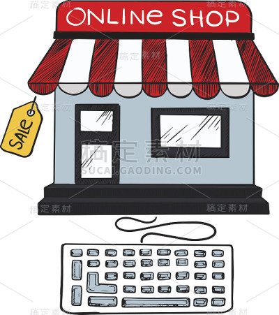 网上网上商店销售图标