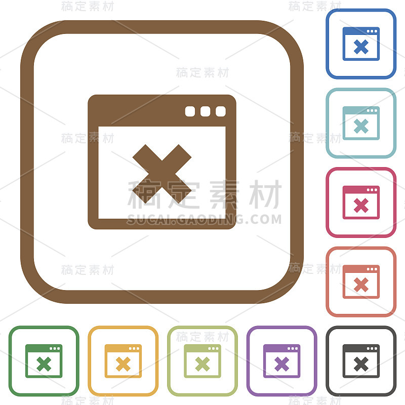 应用程序取消简单图标