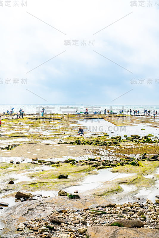 中国广西北海涠洲岛的火山岩