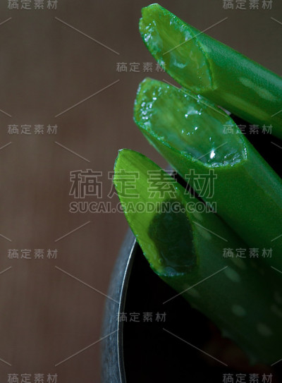 新鲜芦荟特写