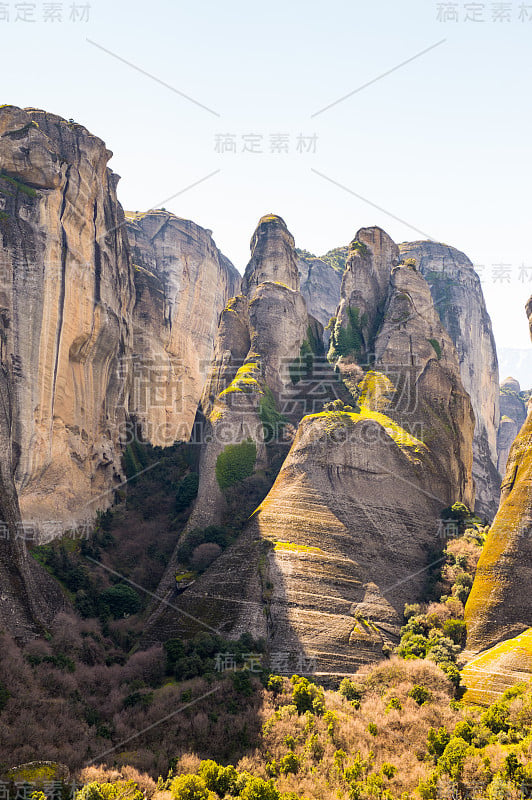 希腊塞萨利的迈特拉山脉。联合国教科文组织世界遗产名录