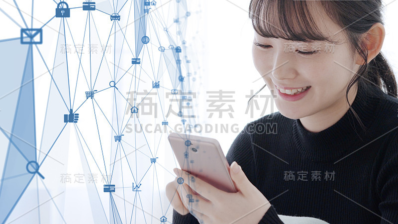 通信网络的概念。物联网(IoT)。电信。