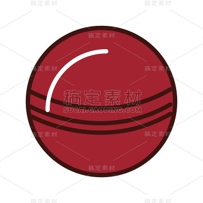 鲜红的球卡通