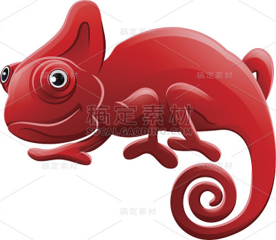 变色龙动物卡通人物