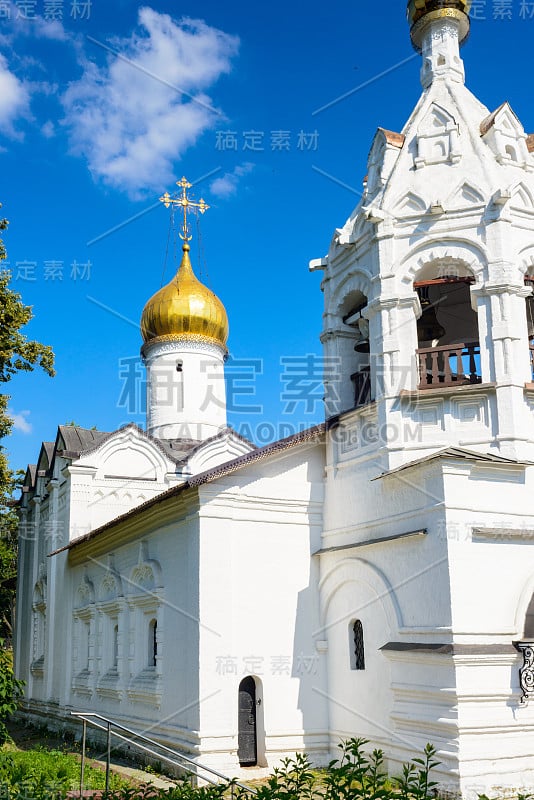 三一圣神教堂Sergius Lavra在Sergiev Posad，莫斯科区，俄罗斯。联合国教科文组