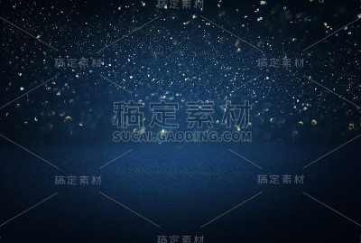 闪烁的复古灯光背景。散焦。