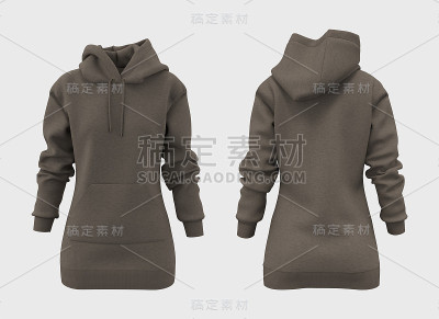 空白连帽运动衫模型打印