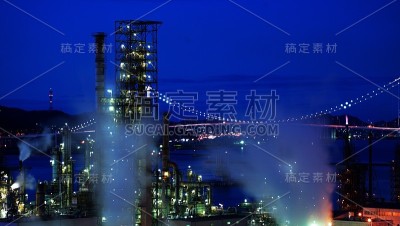 消失的工厂和天鹅桥的壮丽景色
