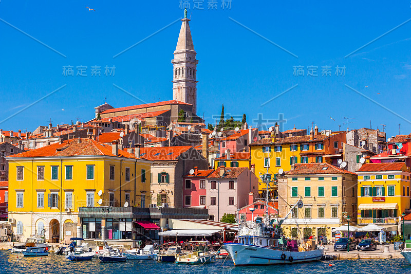 克罗地亚。的观点Rovinj