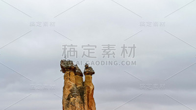 帕萨巴格的精灵烟囱，卡帕多西亚戈雷米的僧侣山谷