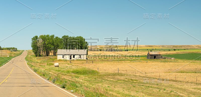 美国中部乡村景观-北达科他州