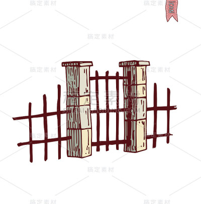 门图标，矢量插图