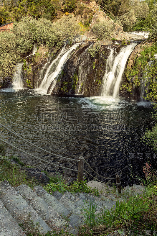 Poço da Broca waterfall in Barriosa, Seia, Portuga