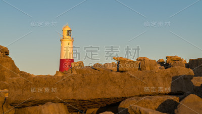 波特兰比尔灯塔，侏罗纪海岸，多塞特，英国