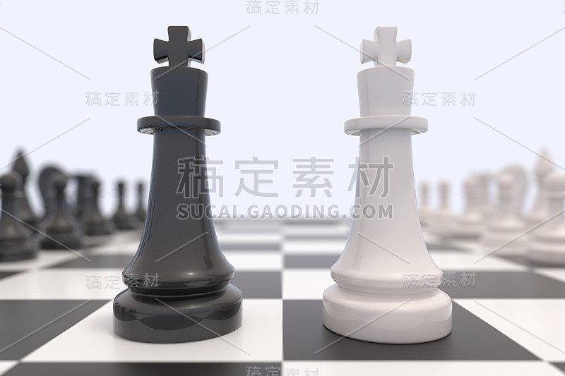 棋盘上的两个棋子