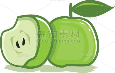 绿色的苹果图标