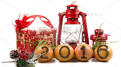 2016年橙色配红色图标灯