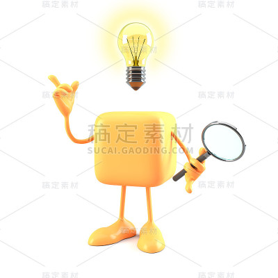 有趣的3d角色有一个想法