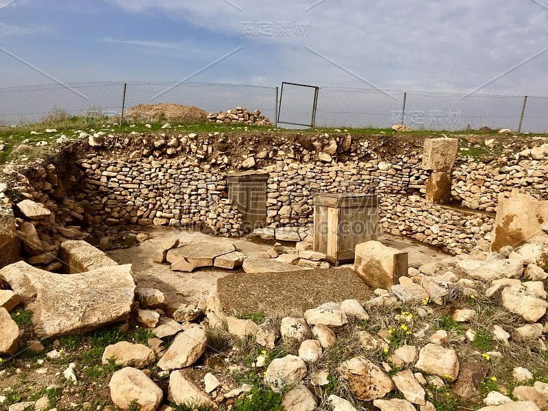 Göbeklitepe Örencik村联合国教科文组织世界遗产方尖碑动物图案Şanlıurfa的第